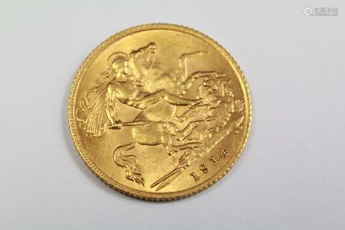 A George V Half Sovereign dated 1914