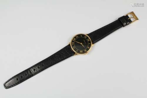 A Gentleman's Asprey 18ct Gold Dress Watch