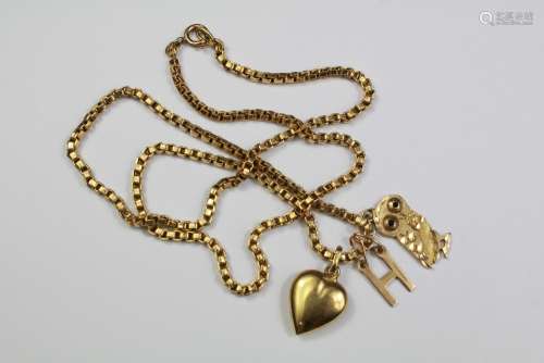 An 18ct Yellow Gold Necklace