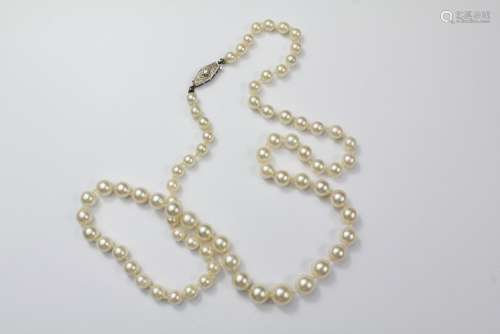 A Set of Graduated Cultured Pearls