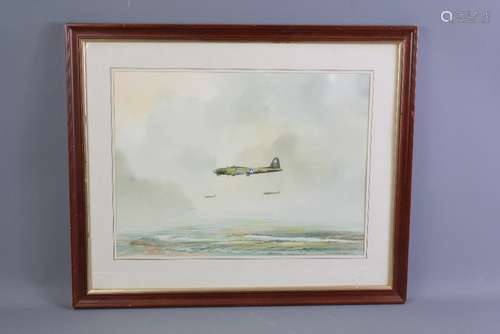 D.G. Chatfield, 20th Century Watercolour. The Painting entitled 'B17 Departure'