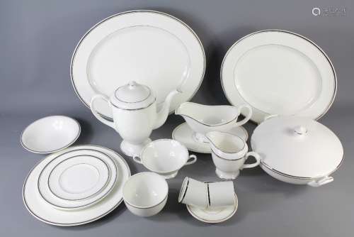 A Royal Worcester 'Silver Jubilee' Dinner and Coffee Service
