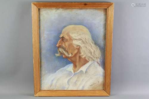 Scheiber H (Hungarian 1873-1950) Pastel on Board 'Portrait of a Gentleman', signed lower left,  framed and glazed