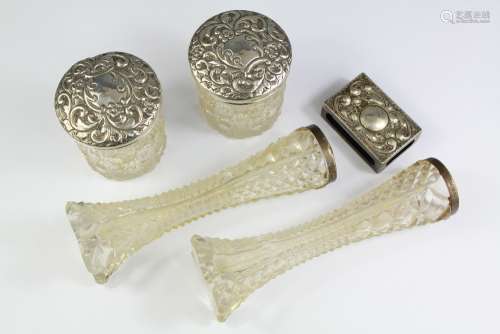 Miscellaneous Silver and Cut Glass