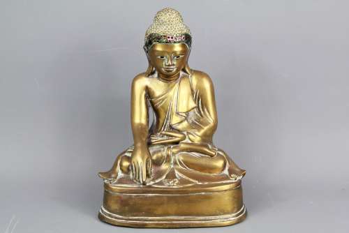 Antique Brass Buddha