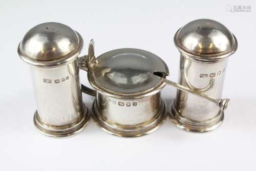 A Silver Cruet Set