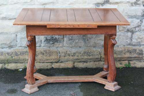 An Arts and Crafts Style Oak Dining Table