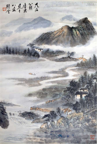 唐雲 山水