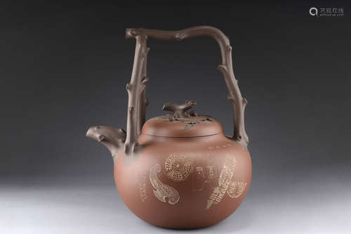 JIANG JIANMING: LARGE YIXING ZISHA TEAPOT