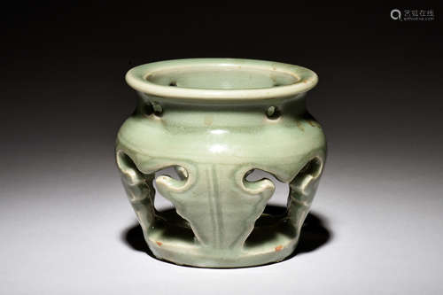 CELADON GLAZED INCENSE BURNER