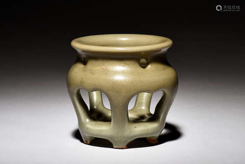 CELADON GLAZED INCENSE BURNER