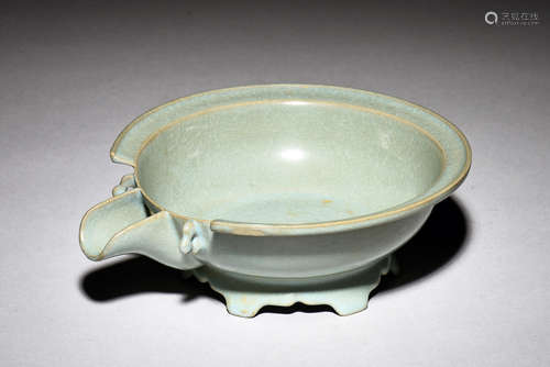 RU WARE OIL LAMP BOWL