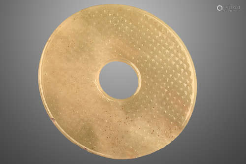 206 BC-220 AD ,A JADE DISC , HAN DYNASTY