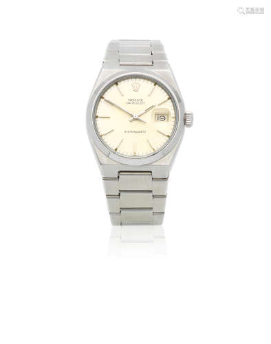 Oysterquartz Datejust, Ref: 17000, Circa 1978  Rolex. A stainless steel quartz calendar bracelet watch