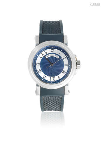 Marine, Ref: 5817, Circa 2006  Breguet. A stainless steel automatic calendar wristwatch