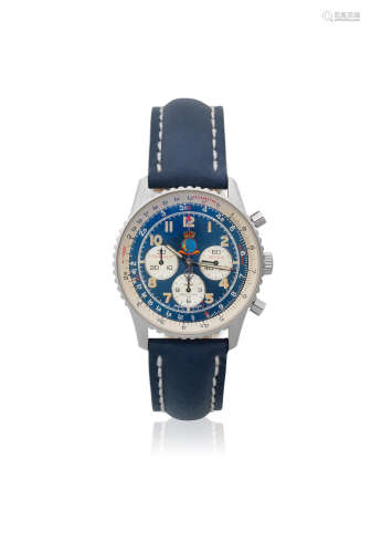 Patrulla Aguila Navitimer 92, Ref: A30022, No.0189/1000, Circa 1992  Breitling. A Limited Edition stainless steel automatic chronograph wristwatch with the emblem of the Spanish Air Force Demonstration Squadron