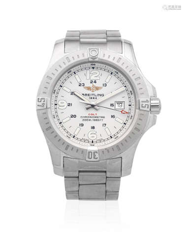 Colt, Ref: A74388, Sold 9th January 2016  Breitling. A stainless steel quartz calendar bracelet watch