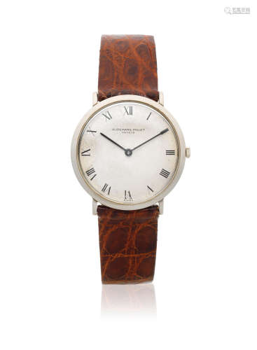 Circa 1960  Audemars Piguet. An 18K white gold manual wind wristwatch