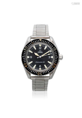 Seamaster 300, Ref: 165.024-64 SC, Circa 1960  Omega. A stainless steel military style automatic bracelet watch