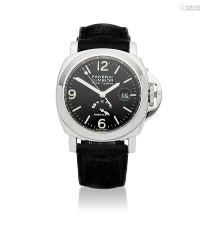 Luminor Power Reserve, Ref: PAM0057, OP6525, No.C0162/2000, Circa 2000  Panerai. A stainless steel automatic calendar wristwatch with power reserve