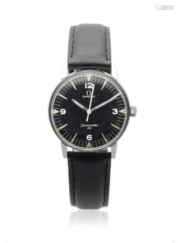 Seamaster 30, Ref: 136.011, Circa 1968  Omega. A military stainless steel manual wind centre seconds wristwatch issued to the Pakistani Air Force