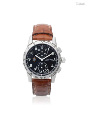 Tazio Nuvolari, Ref: 31030, Sold November 1992  Eberhard & Co. A stainless steel automatic chronograph wristwatch