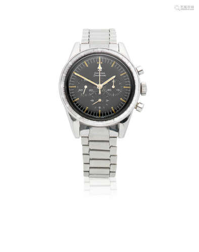 Speedmaster 'Ed White', Ref: ST 105.003-65, Circa 1966  Omega. A stainless steel manual wind chronograph bracelet watch