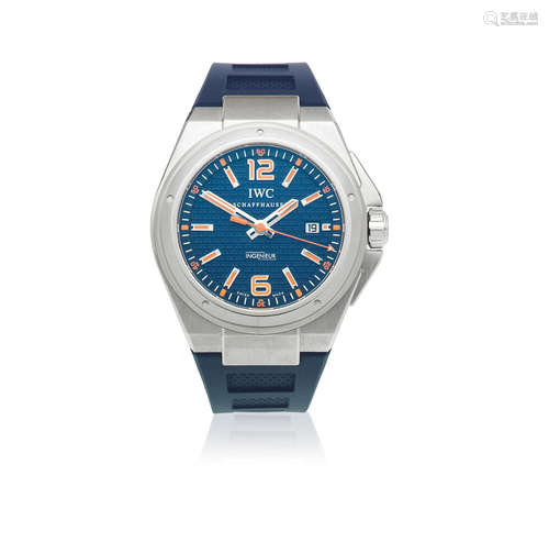 Ingenieur Mission Earth Plastiki, Ref: 3236, No.0724/1000, Circa 2010  IWC. A stainless steel automatic calendar wristwatch