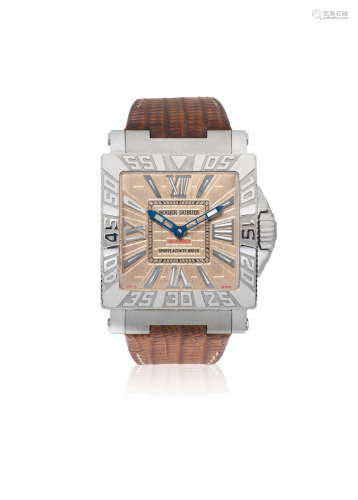 Just For Friends Sports Activity, No.217/888, Circa 2005  Roger Dubuis. A stainless steel automatic square wristwatch