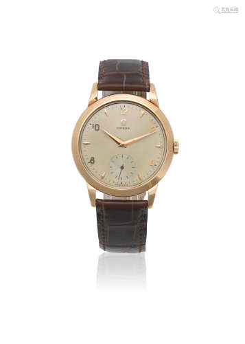 Ref: 2684, Circa 1954  Omega. An 18K gold manual wind wristwatch