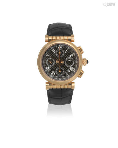 Spiral One, Creation No.1, Recent  Dubey & Schaldenbrand. A Limited Edition 18K rose gold automatic calendar chronograph wristwatch
