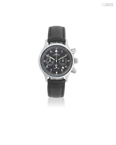 Pilots Flieger Chronograph , Ref: 3740, Circa 2000  IWC. A stainless steel quartz calendar chronograph wristwatch