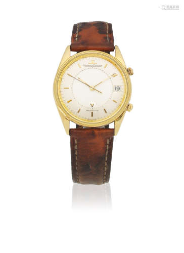 Memovox, Sold 6th November 1986  Jaeger-LeCoultre. A Limited Edition 18K gold automatic calendar wristwatch with alarm