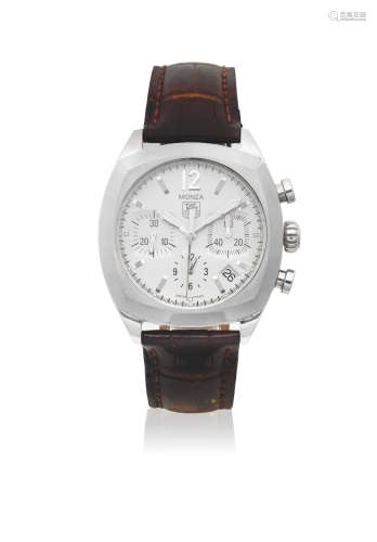 Monza, Ref: CR2114-0, Circa 2000  TAG Heuer. A stainless steel automatic calendar chronograph wristwatch