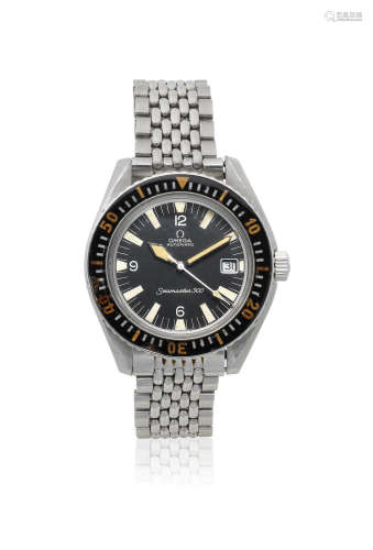 Seamaster 300, Ref: 166.024-67 SC, Circa 1967  Omega. A stainless steel military style automatic calendar bracelet watch