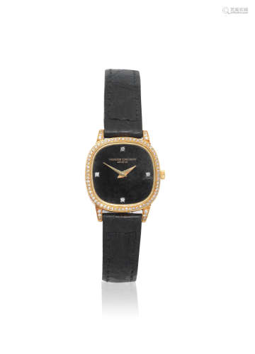 Ref: 13004 P, Circa 1980  Vacheron Constantin. A lady's 18K gold and diamond set manual wind wristwatch