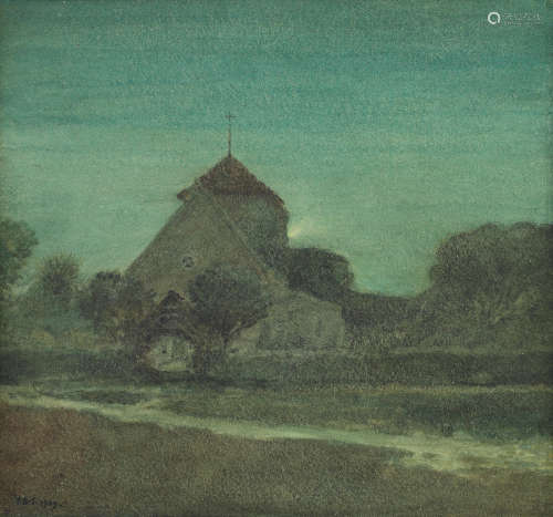 The Village Church, Rottingdean Sir Philip William Burne-Jones Bt.(British, 1861-1926)