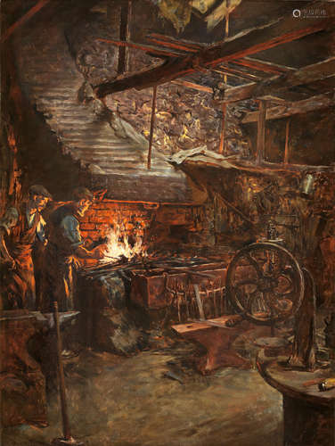 The Smith's Workshop Stanhope Alexander Forbes, RA(British, 1857-1947)