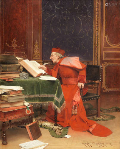 The scholar Georges Croegaert(Belgian, 1848-1923)