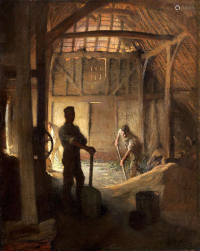 The Old Barn Sir George Clausen, RA, RWS(British, 1852-1944)
