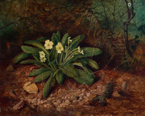 Primroses John Atkinson Grimshaw(British, 1836-1893)