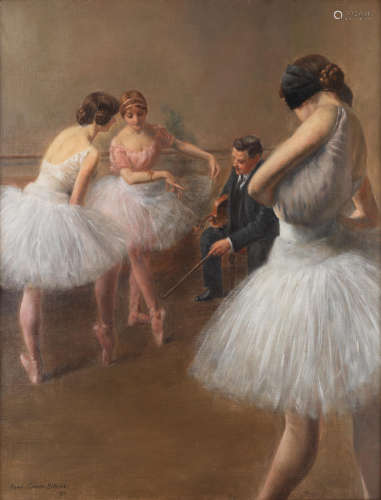 The ballet lesson Pierre Carrier-Belleuse(French, 1851-1932)