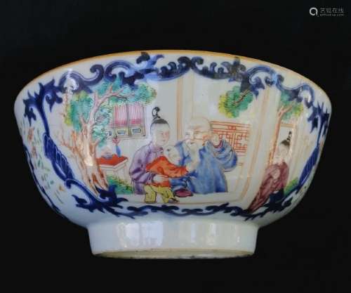 A CHINESE 18th C. EXPORT PORCELAIN BOWL