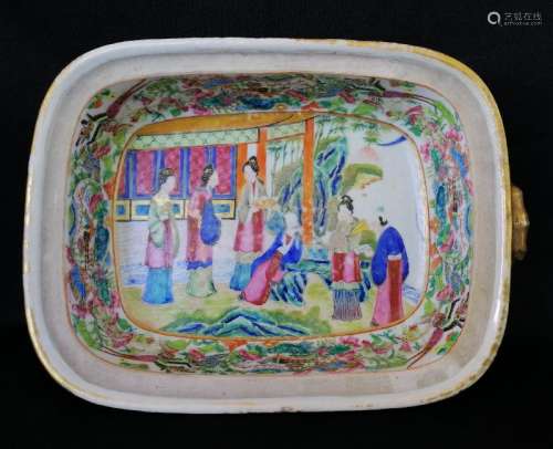 NICE CHINESE QING DYNASTY PORCELAIN CANTON TUREEN