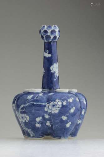 A Superb Chinese Blue and White Five-Hole Vase
