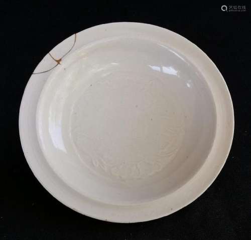 CHINESE SONG DYNASTY WHITE WARE DING YAO DISH