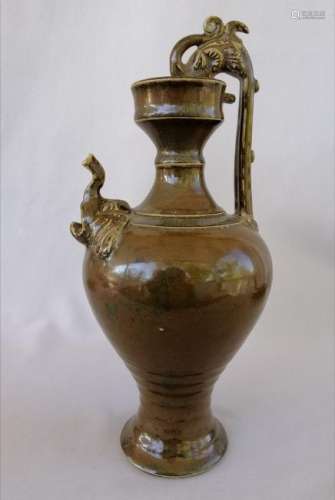 CHINESE SONG DYNASTY DING KILN SAUCE GLAZED EWER