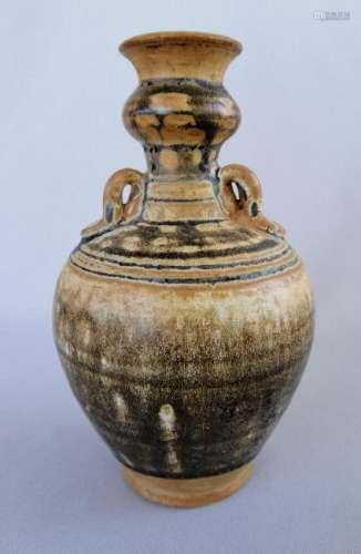 CHINESE WESTERN JIN VASE WITH THREE HANDLES