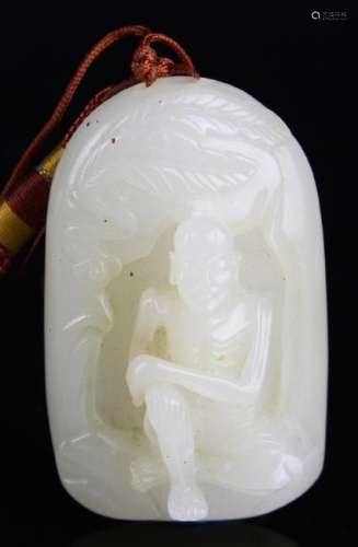 Chinese Jade Bodhidharma Sculpture