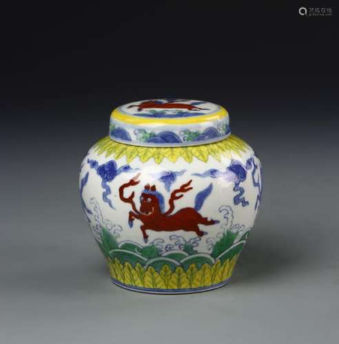 Chinese Doucai Jar